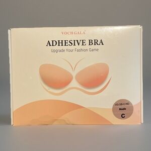 Voch Gala Adhesive Bra Nude Women Size C‎ Strapless Backless Formal New Boxed
